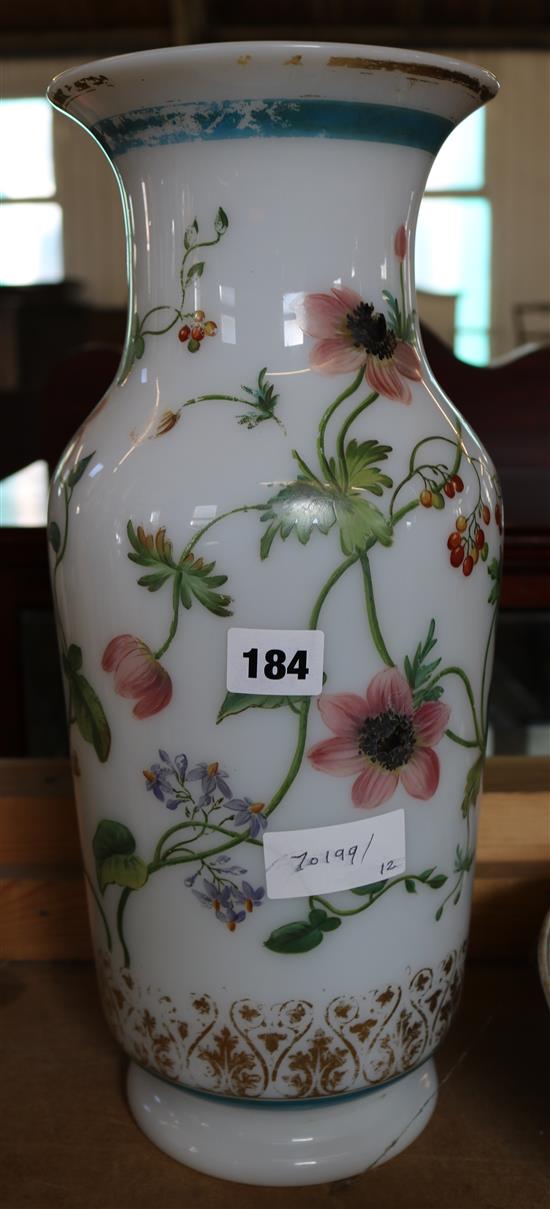 Victorian opaque glass vase